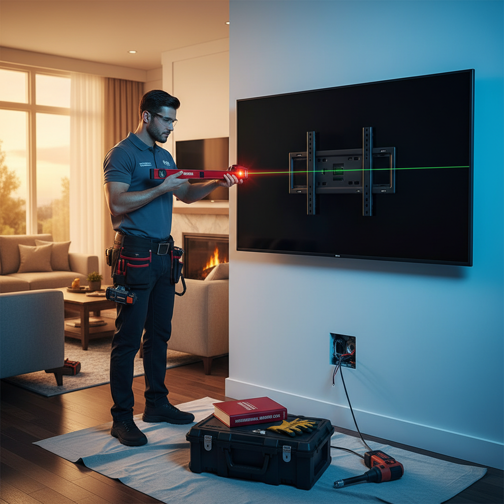 Comprehensive TV mounting guide covering safety, electrical code, fireplace installation, and professional mounting in Metro Atlanta